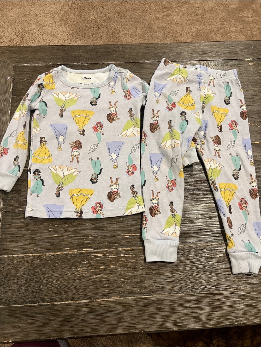 Disney x Janie and Jack 2T princess pajama set